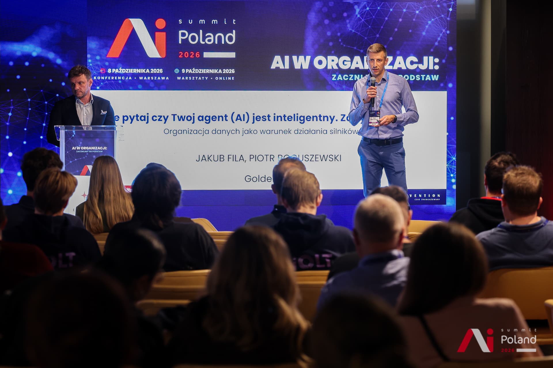 Zespół Goldenore prezentuje temat wiedzy agentów AI